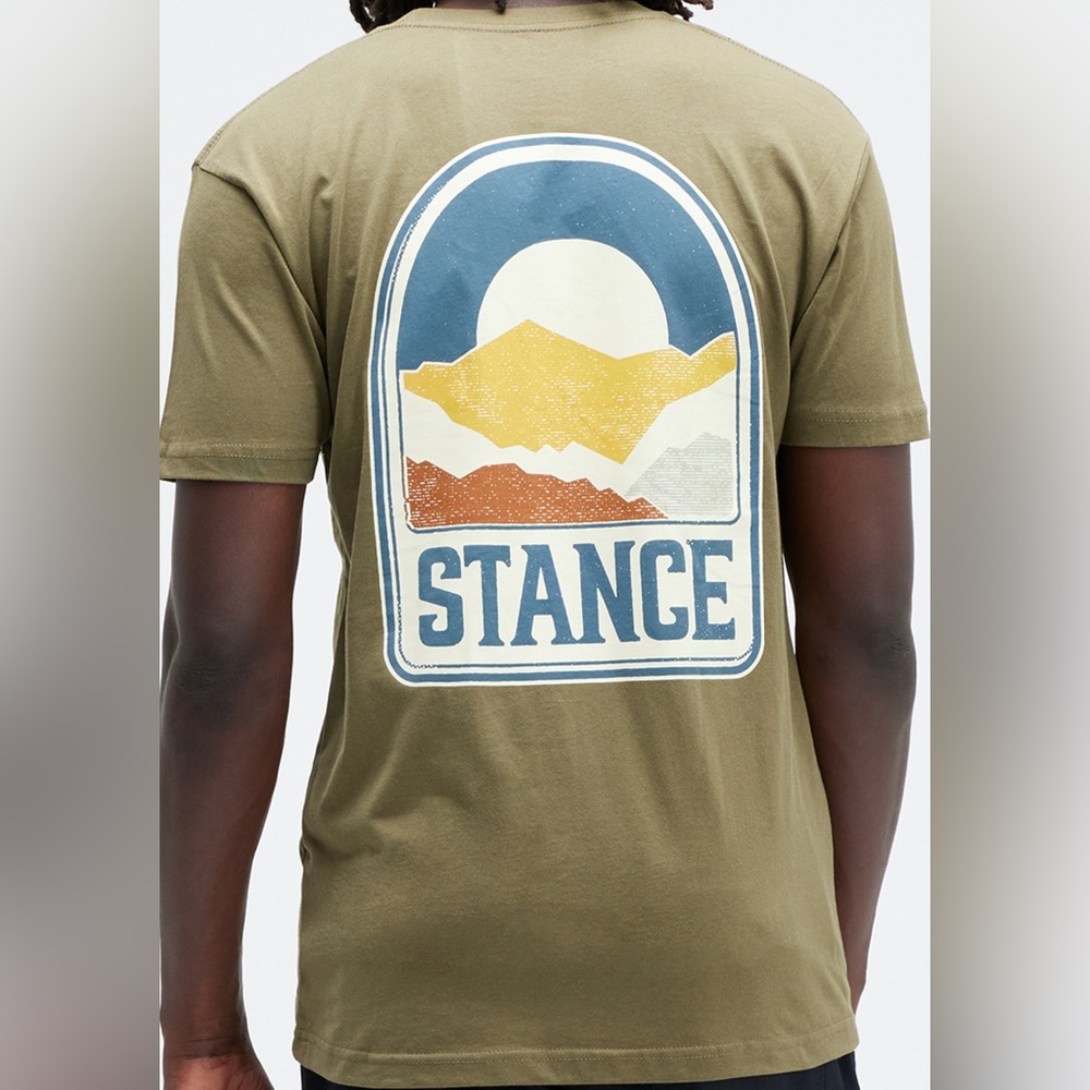 STANCE Saddleback Green Graphic Tee, short sleeve shirt